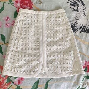 Giambattista Valli Perforated Treillage Mini Skirt
